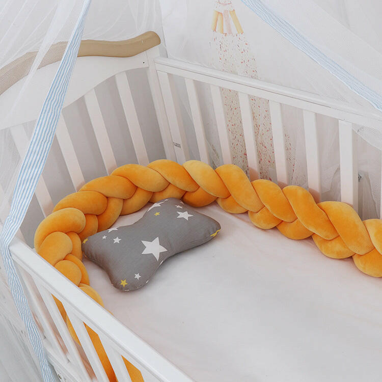 Braided Baby Crib Bumper Protection