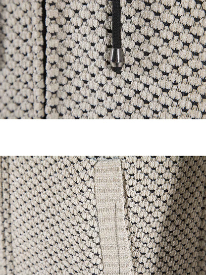 Chris - Long fleece hooded sweater for men