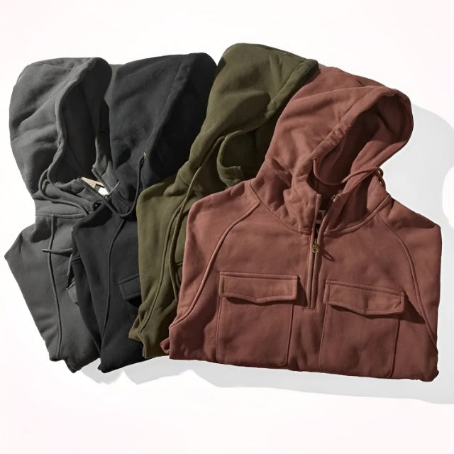Men’s Premium Winter Hoodie – Warm Fleece-Lined Pullover for Cold Weather