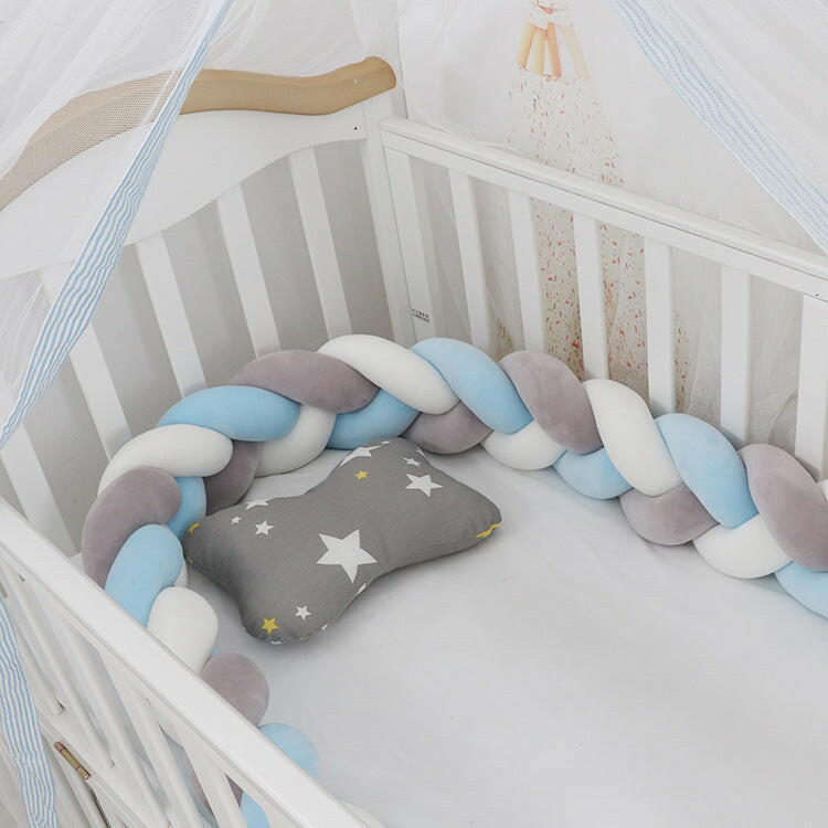 Braided Baby Crib Bumper Protection