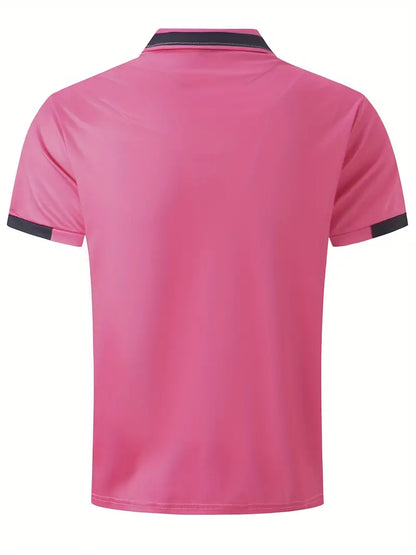 Raffinato: Color Block Sporty Lapel Shirt