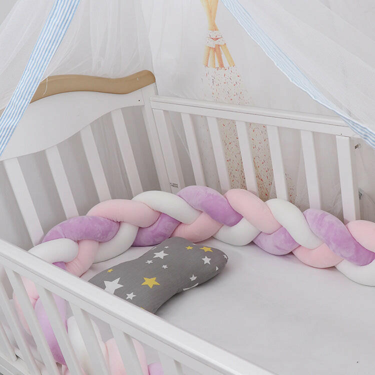 Braided Baby Crib Bumper Protection