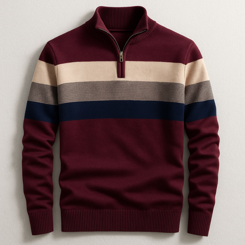 Bradford Quarter-Zip Pullover – Men’s Soft Knit Mid-Layer | Modern Everyday Comfort
