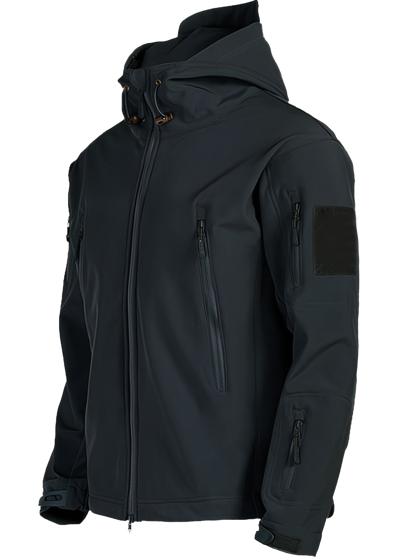 Men’s Outdoor 2-Piece Outfit – Soft Shell Hooded Windbreaker & Cargo Pants