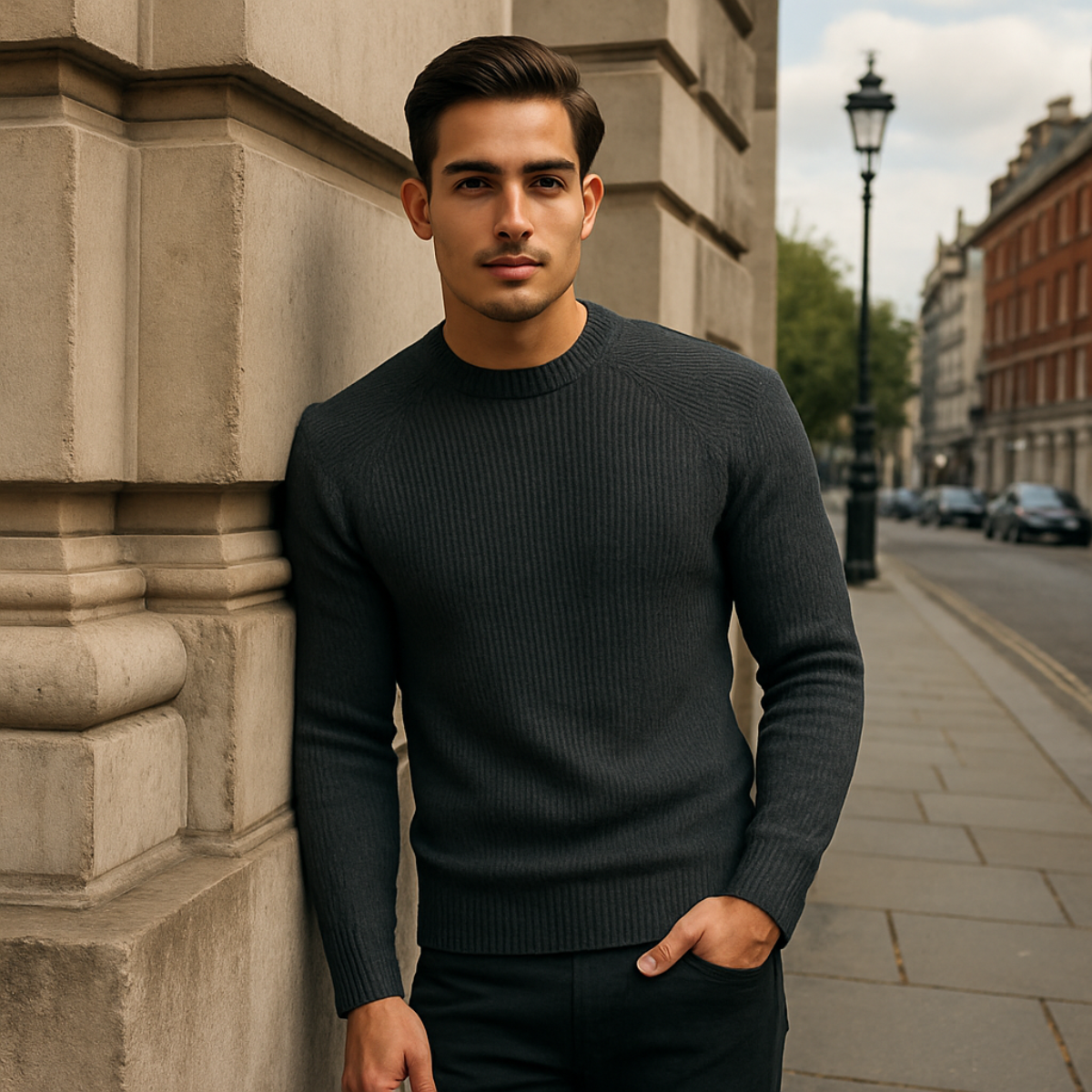 The Ely Cashmere Crewneck Sweater for Men