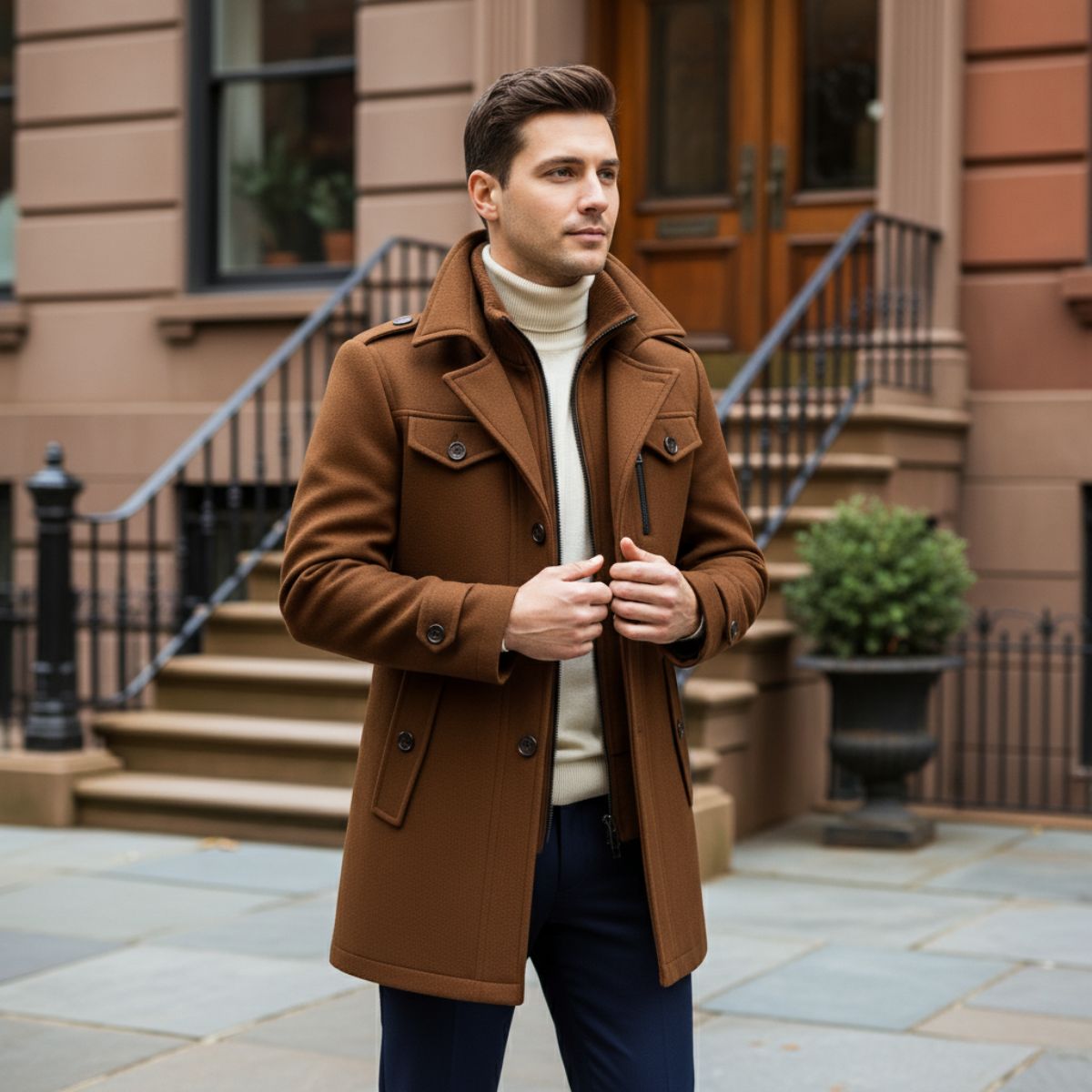 The Westminster Warm Coat – Men’s Classic British Overcoat