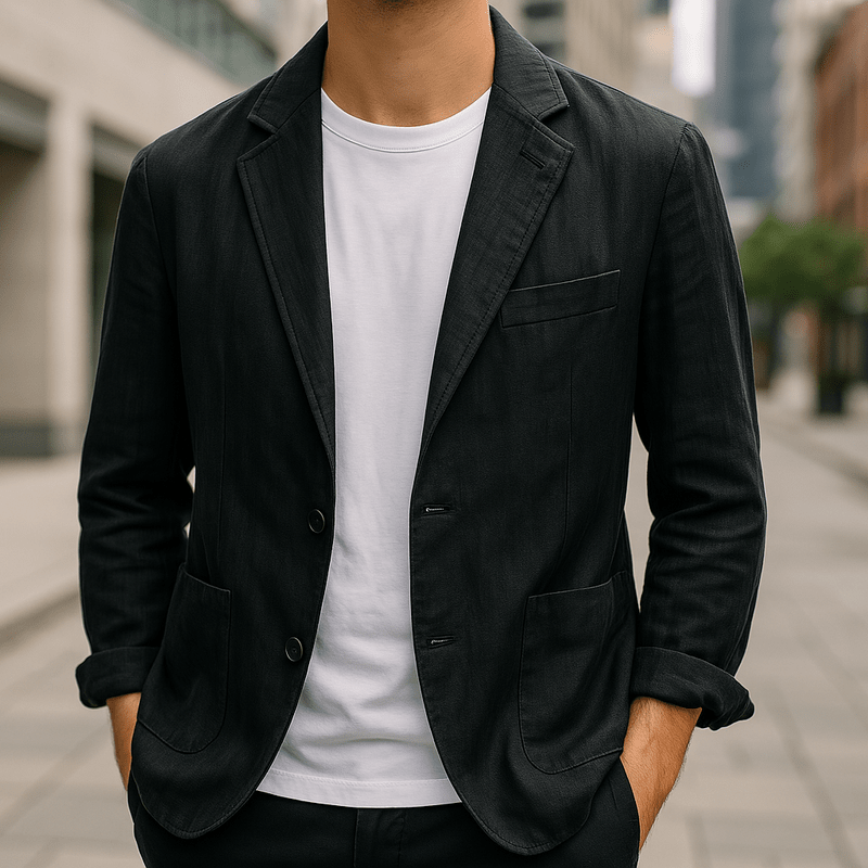 Men Lino Linen Blazer