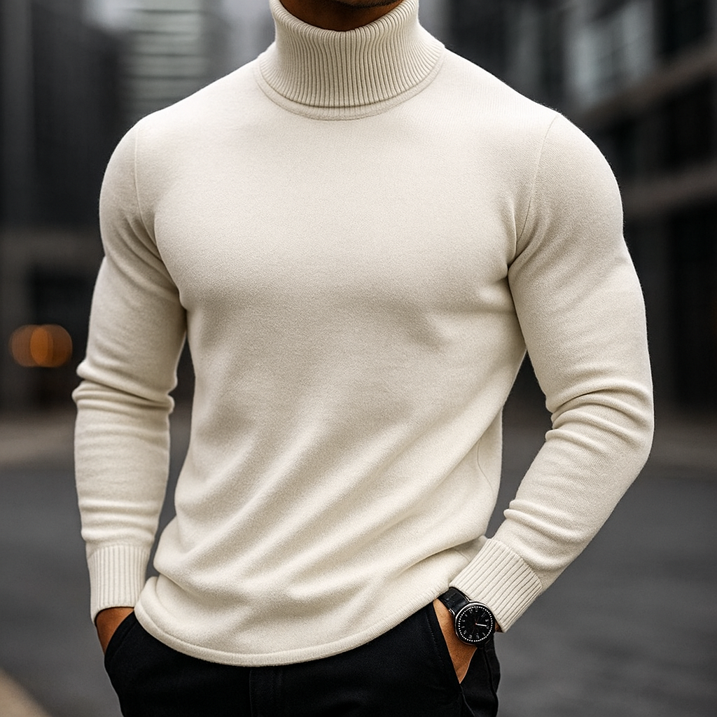 Ferreni - Knitted Men Cashmere Turtleneck Sweater