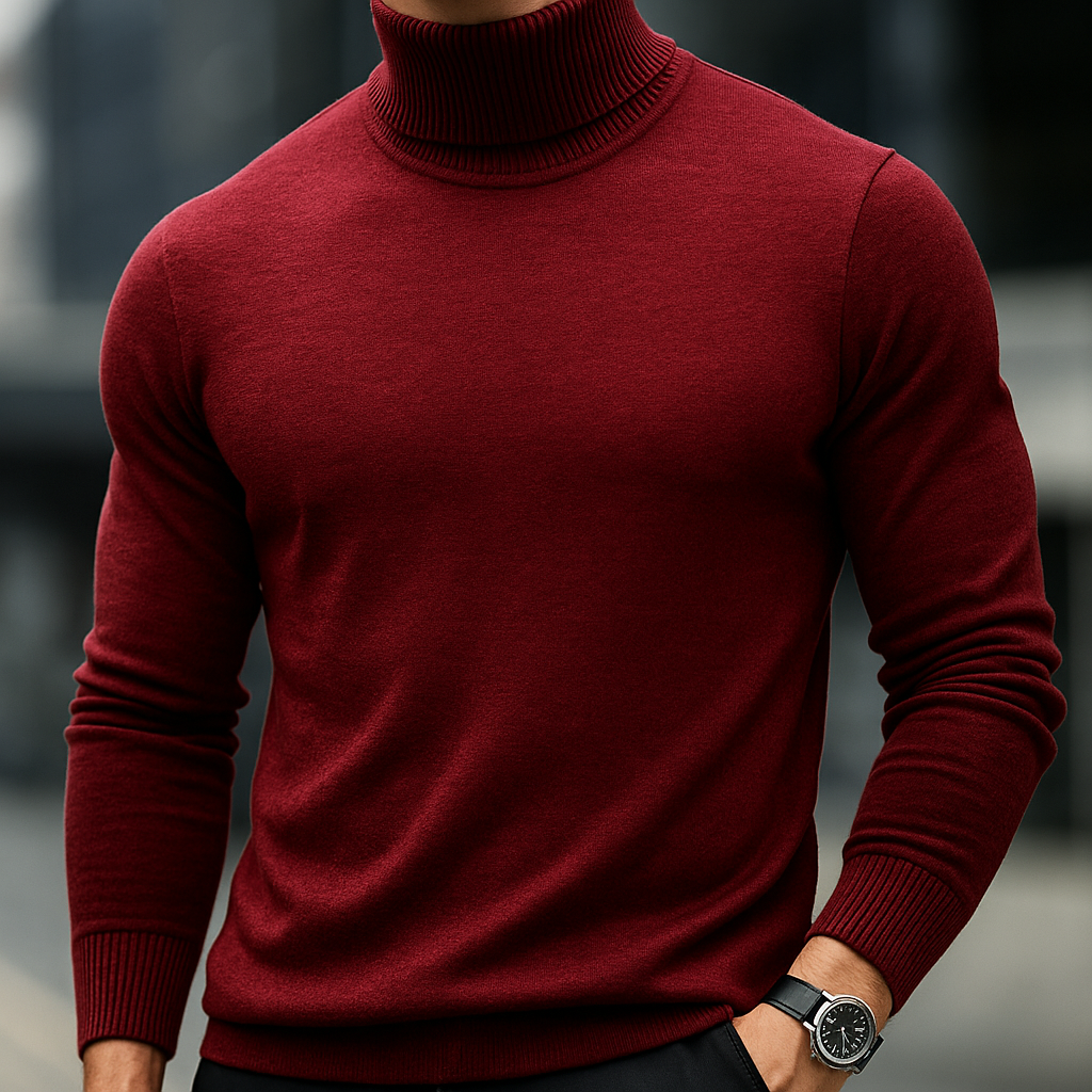 Ferreni - Knitted Men Cashmere Turtleneck Sweater