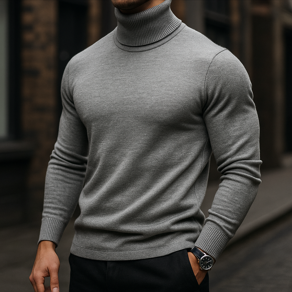Ferreni - Knitted Men Cashmere Turtleneck Sweater
