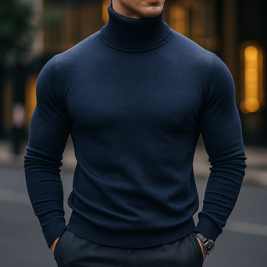 Ferreni - Knitted Men Cashmere Turtleneck Sweater