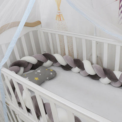 Braided Baby Crib Bumper Protection