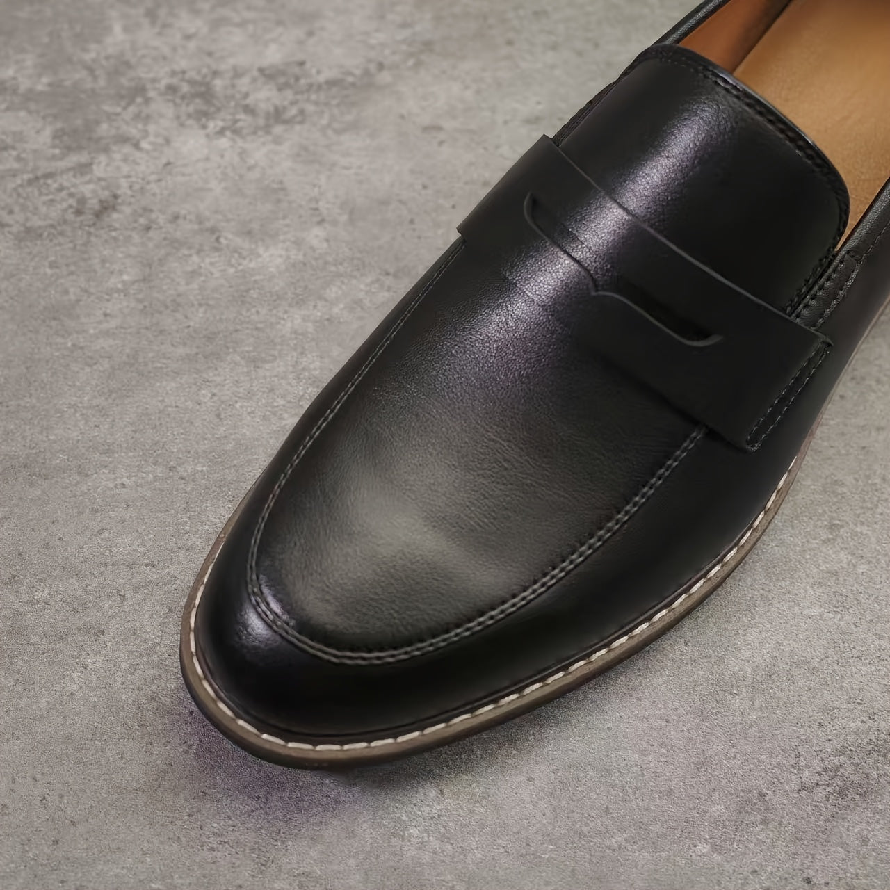 Men’s Slip-On Dress Loafers –  Footwear with Non-Slip Sole