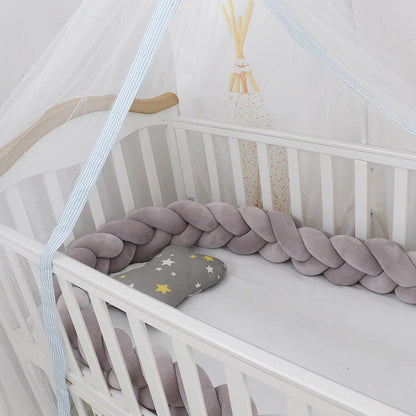 Braided Baby Crib Bumper Protection