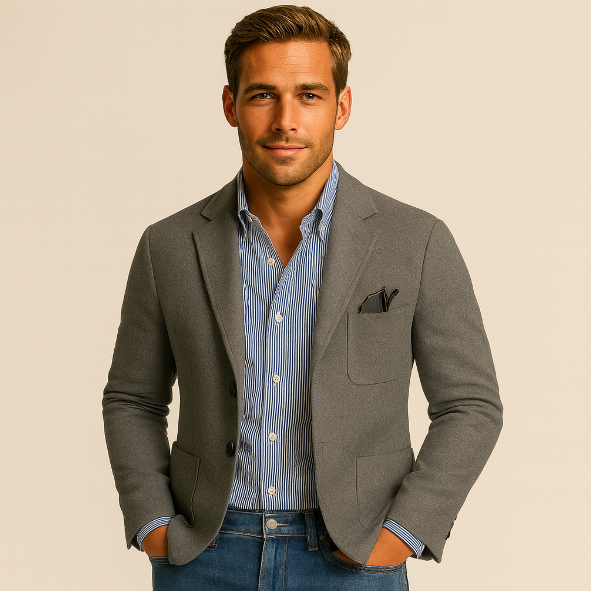 The Oxford Linen Blazer - Wedding Guest Men - Formal Occasions