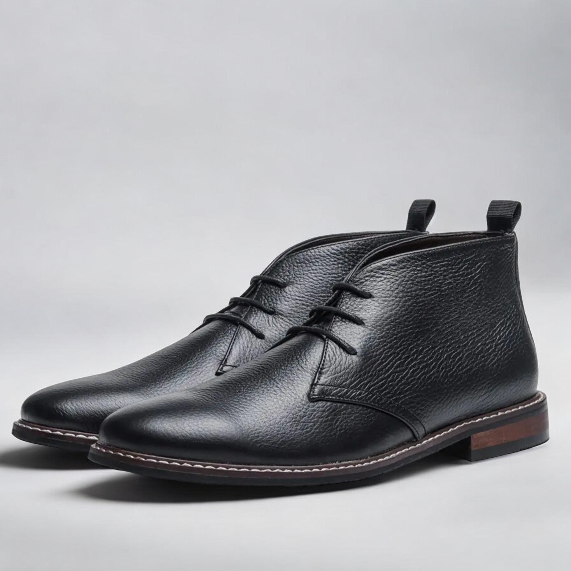 Genuine Leather Chukka Boots Loafers Men