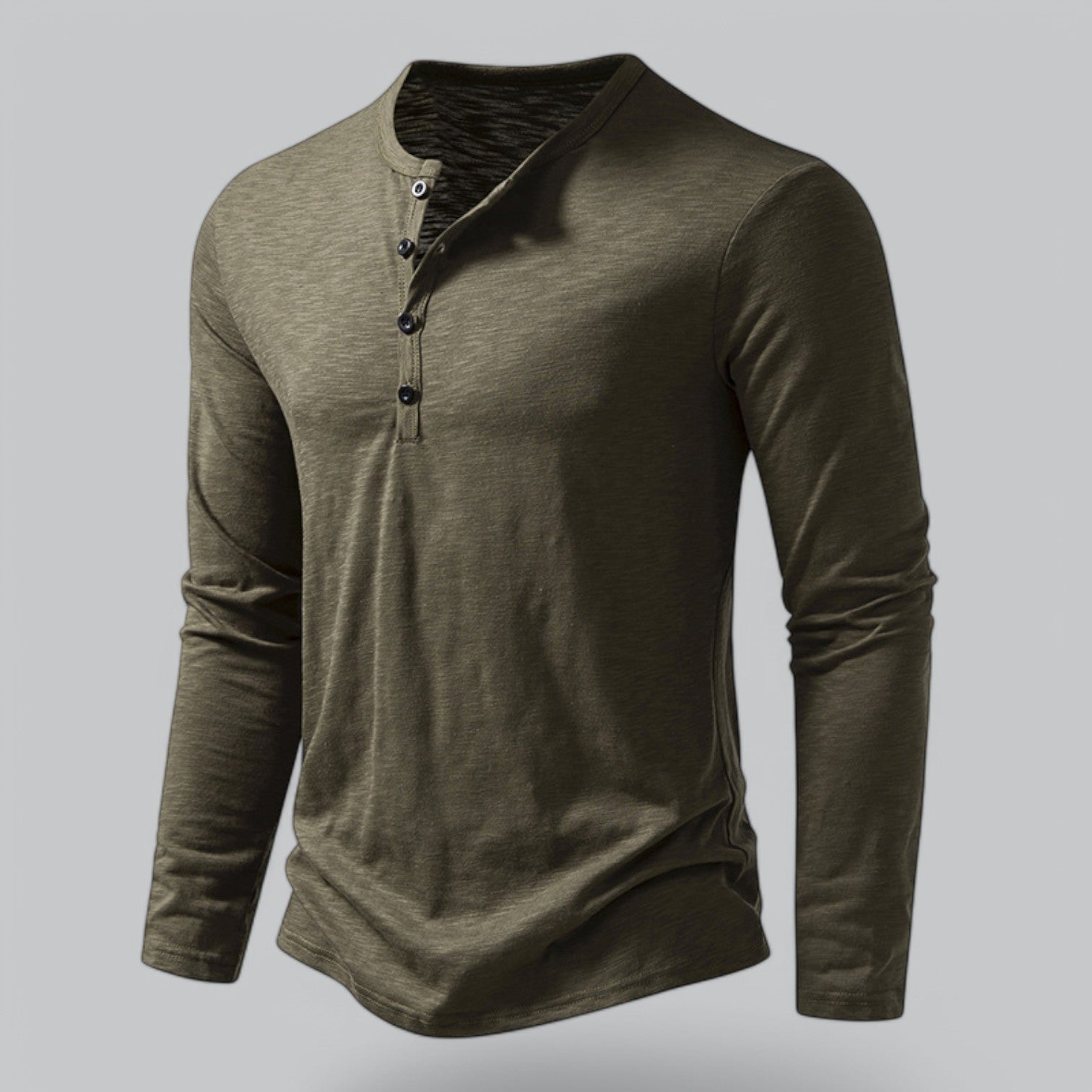 Spraykis | Men's Henley T-Shirt Long Sleeve