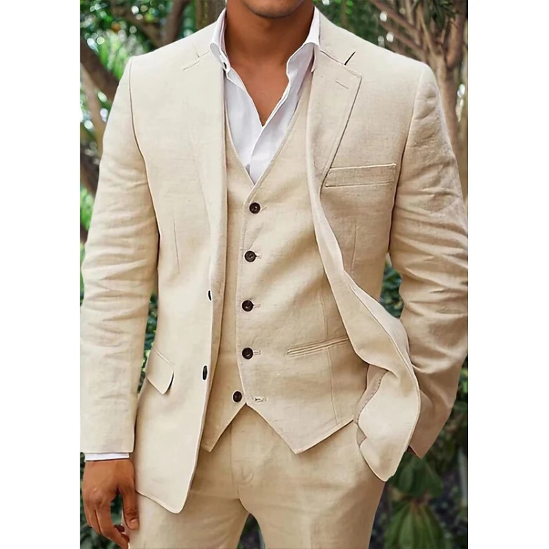 Classic Men’s Suit – 3-Piece Set with Vest