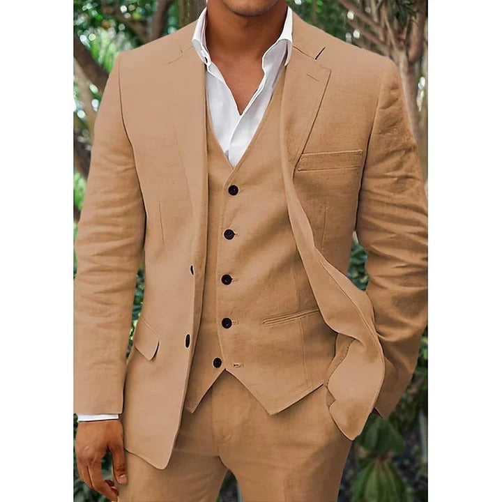 Classic Men’s Suit – 3-Piece Set with Vest