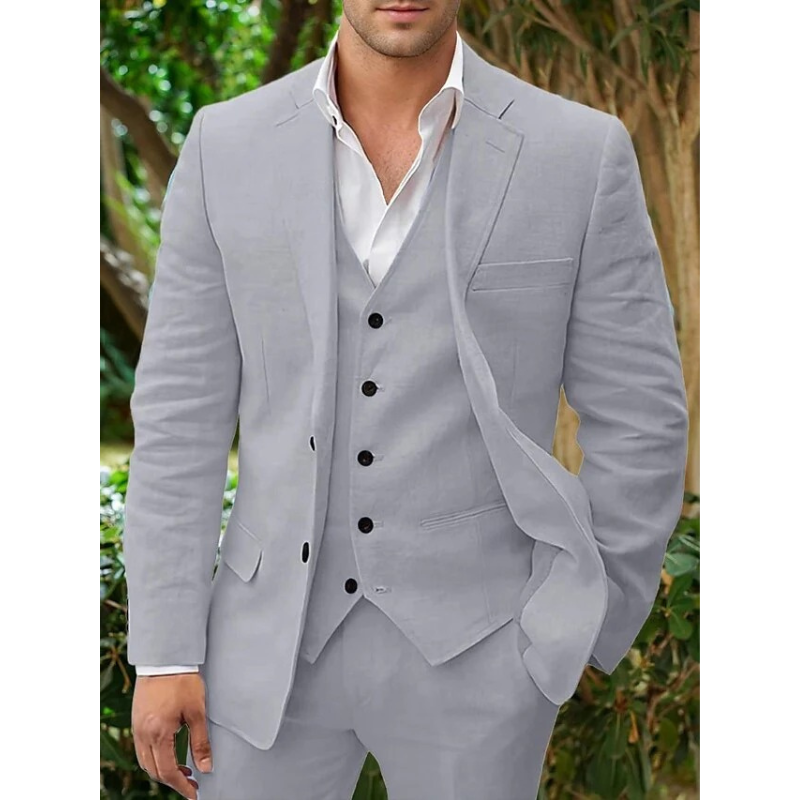 Classic Men’s Suit – 3-Piece Set with Vest