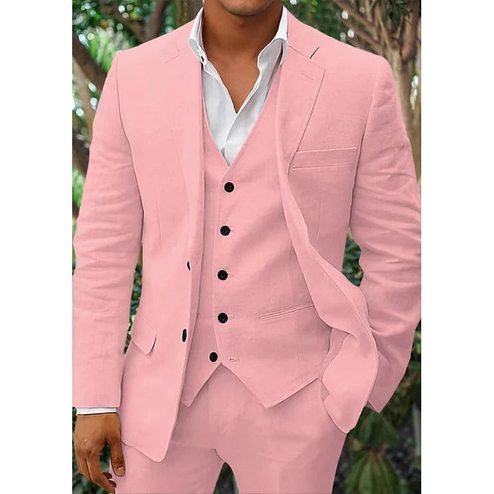Classic Men’s Suit – 3-Piece Set with Vest