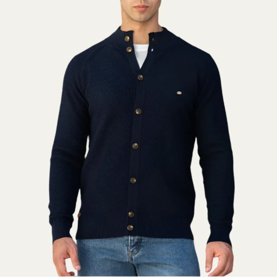 Classic Cashmere Refined Men’s Knit Cardigan – Lightweight, Soft & Stylish