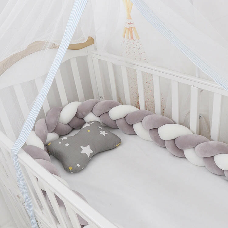 Braided Baby Crib Bumper Protection