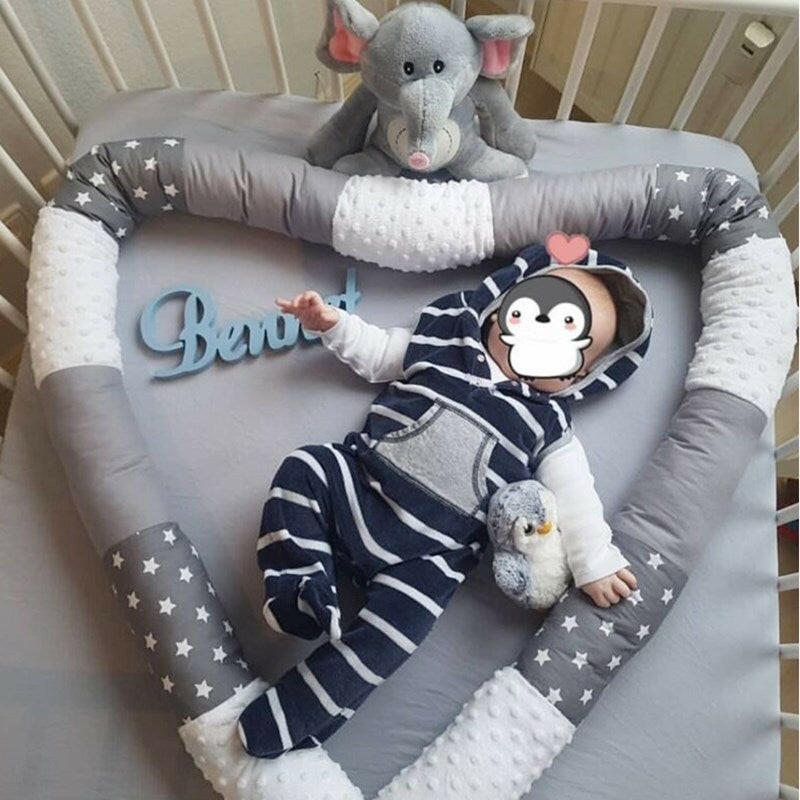 Multifunctional Baby Crib Bumper Huggable Pillow