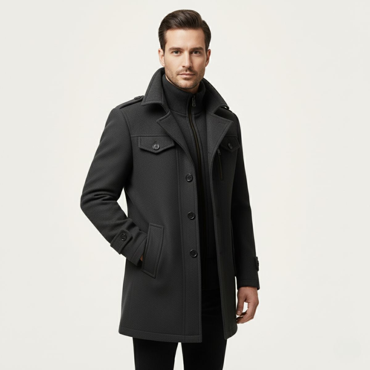 The Westminster Warm Coat – Men’s Classic British Overcoat
