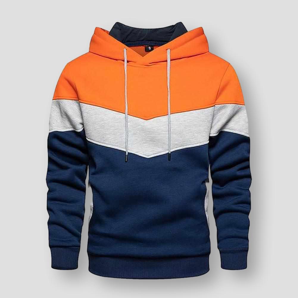 North Royal Striped Hooded Sweatshirt – Men’s Casual Pullover Hoodie