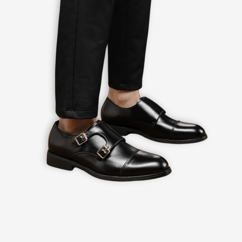 Men’s Double Buckle Loafers – Timeless Elegance & Modern Comfort