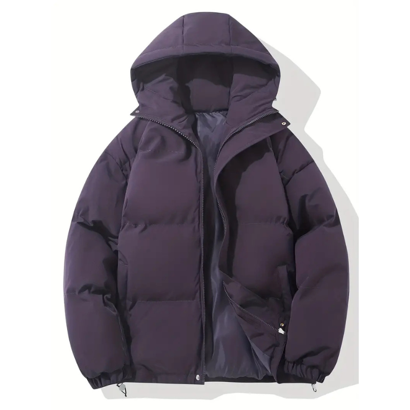 Men’s Classic Hooded Down Puffer Jacket – Warm & Stylish Winter Coat