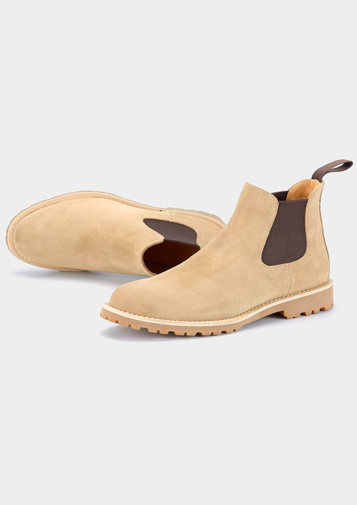 Sand Suede Chelsea Winter Boot – Men’s Warm Slip-On Ankle Boot