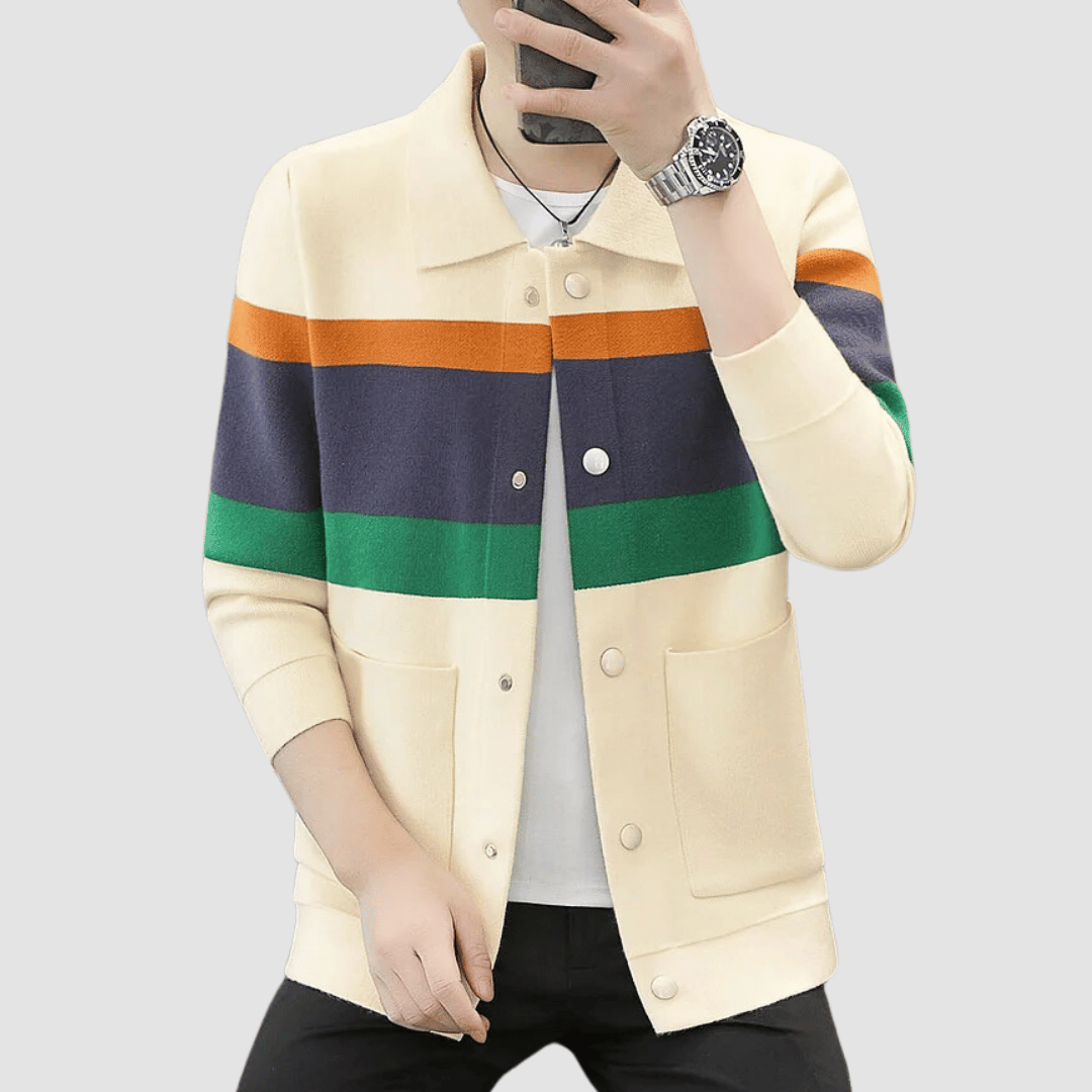 Marco Patterned Knit Cardigan