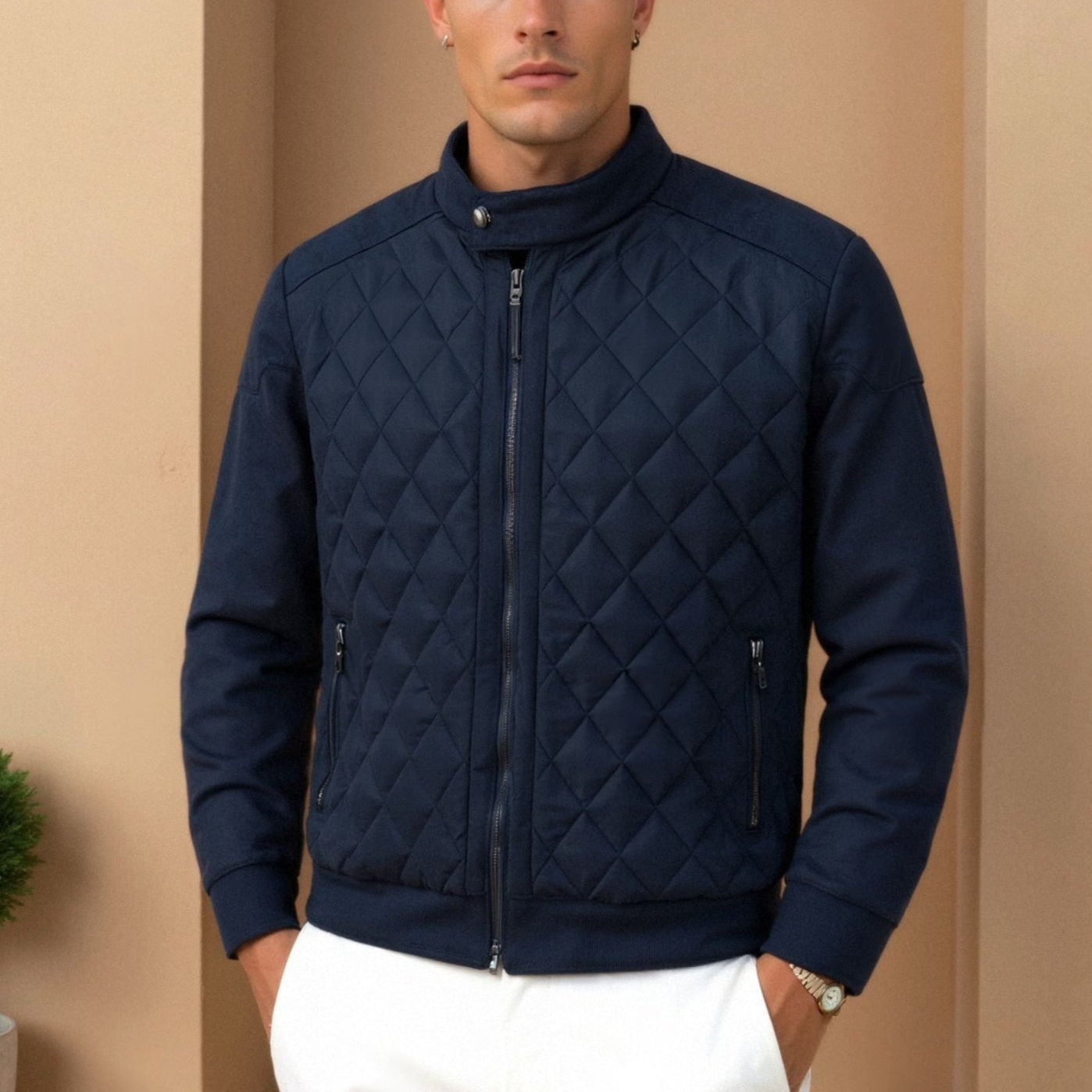 Premium Men's Classic Quilted Jacket