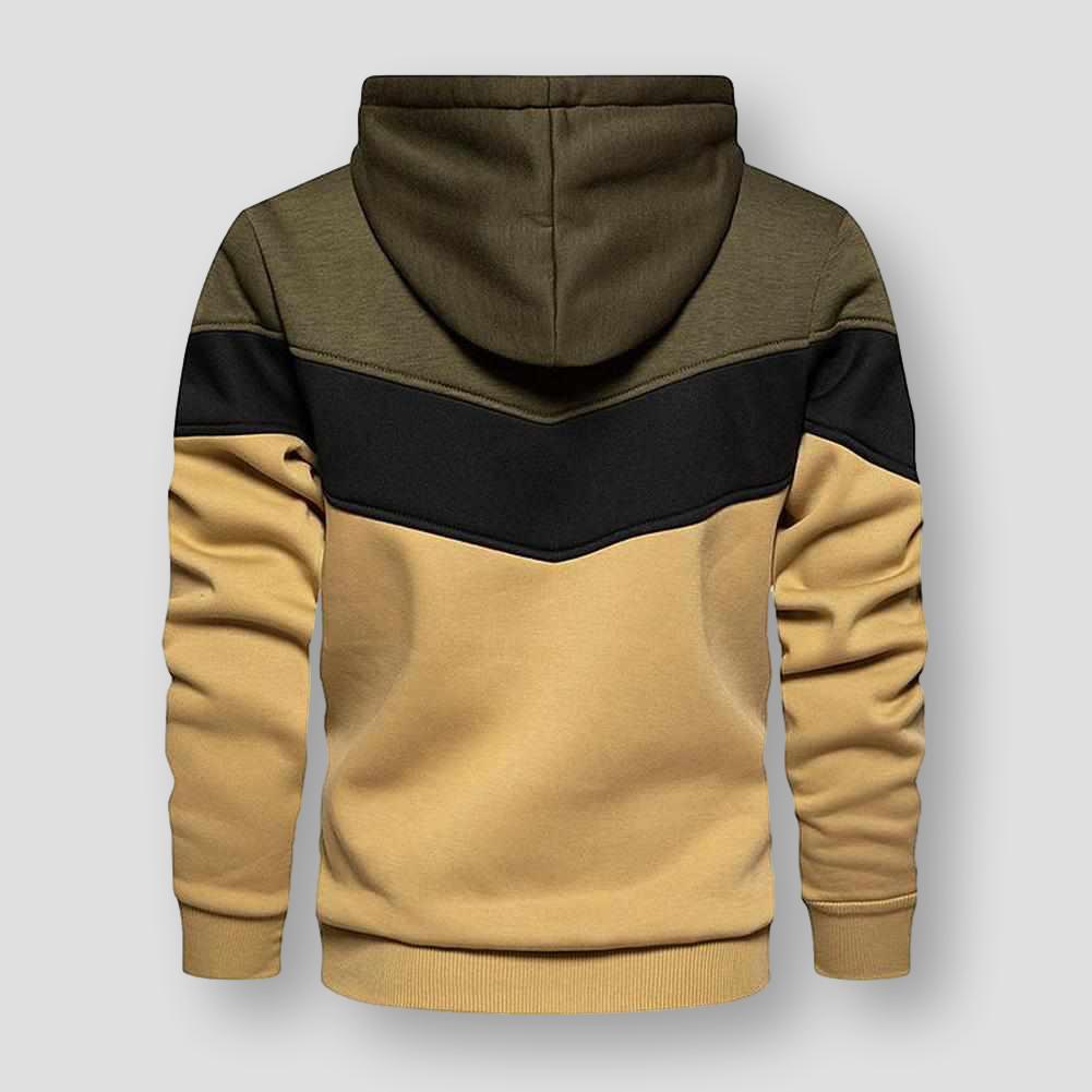 North Royal Striped Hooded Sweatshirt – Men’s Casual Pullover Hoodie