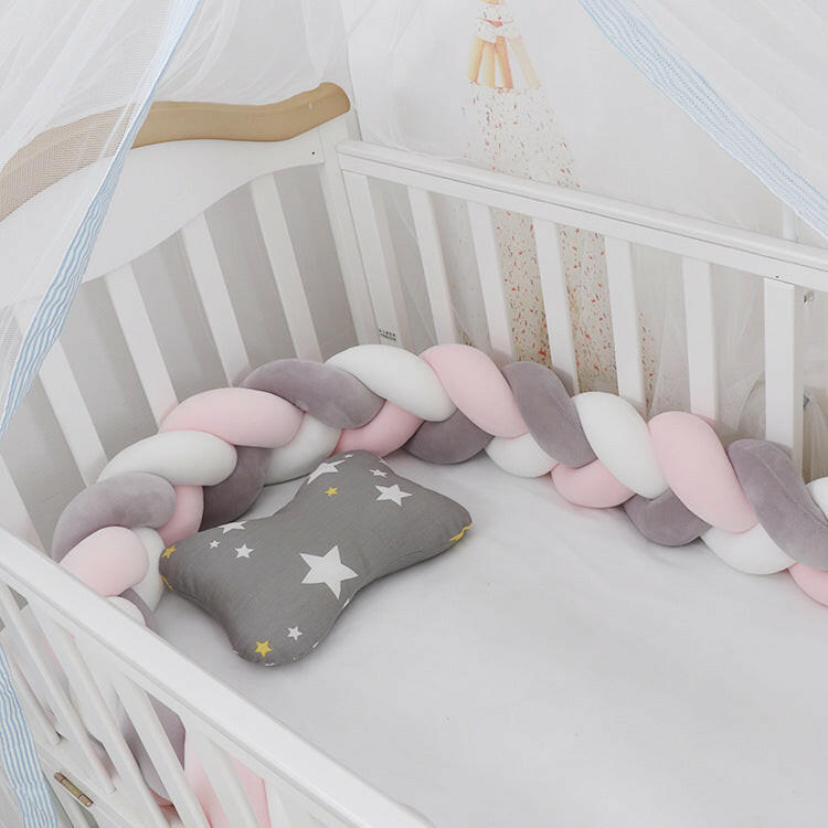 Braided Baby Crib Bumper Protection