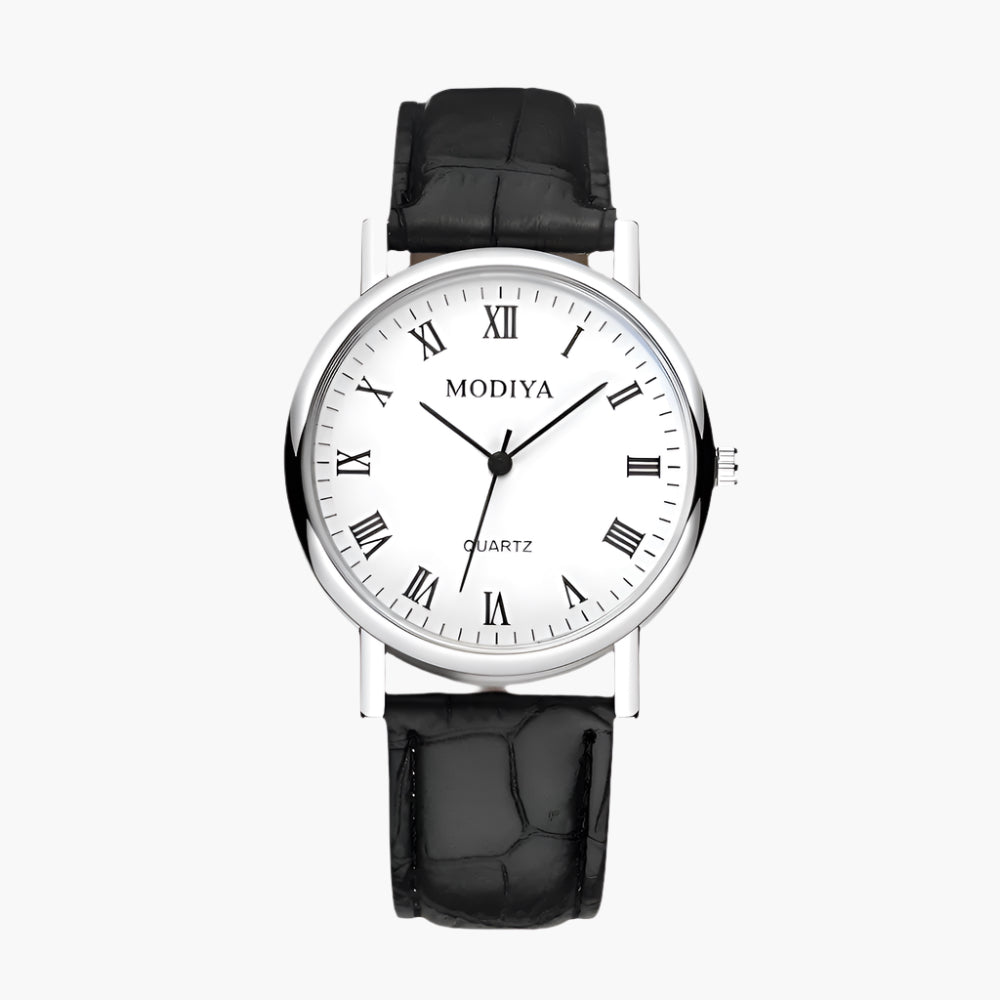 Classic Roman Leather Watch – Timeless Elegance by Spraykis