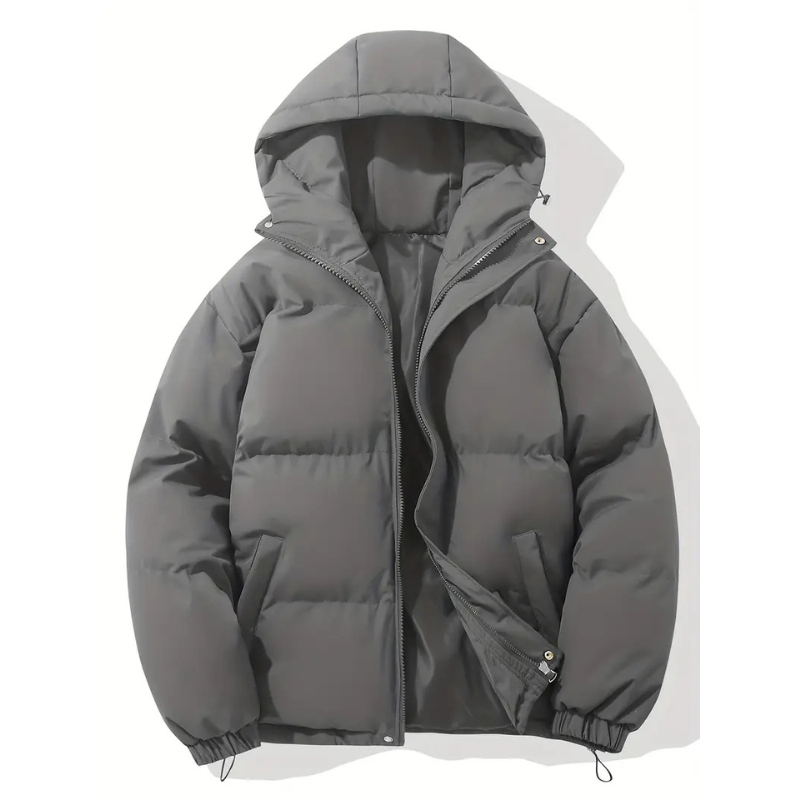 Men’s Classic Hooded Down Puffer Jacket – Warm & Stylish Winter Coat