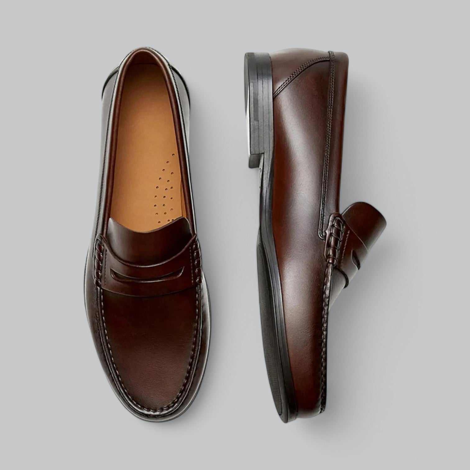 Men’s Penny Loafers | Genuine Leather | Timeless Elegance & Comfort