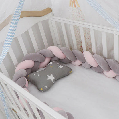 Braided Baby Crib Bumper Protection