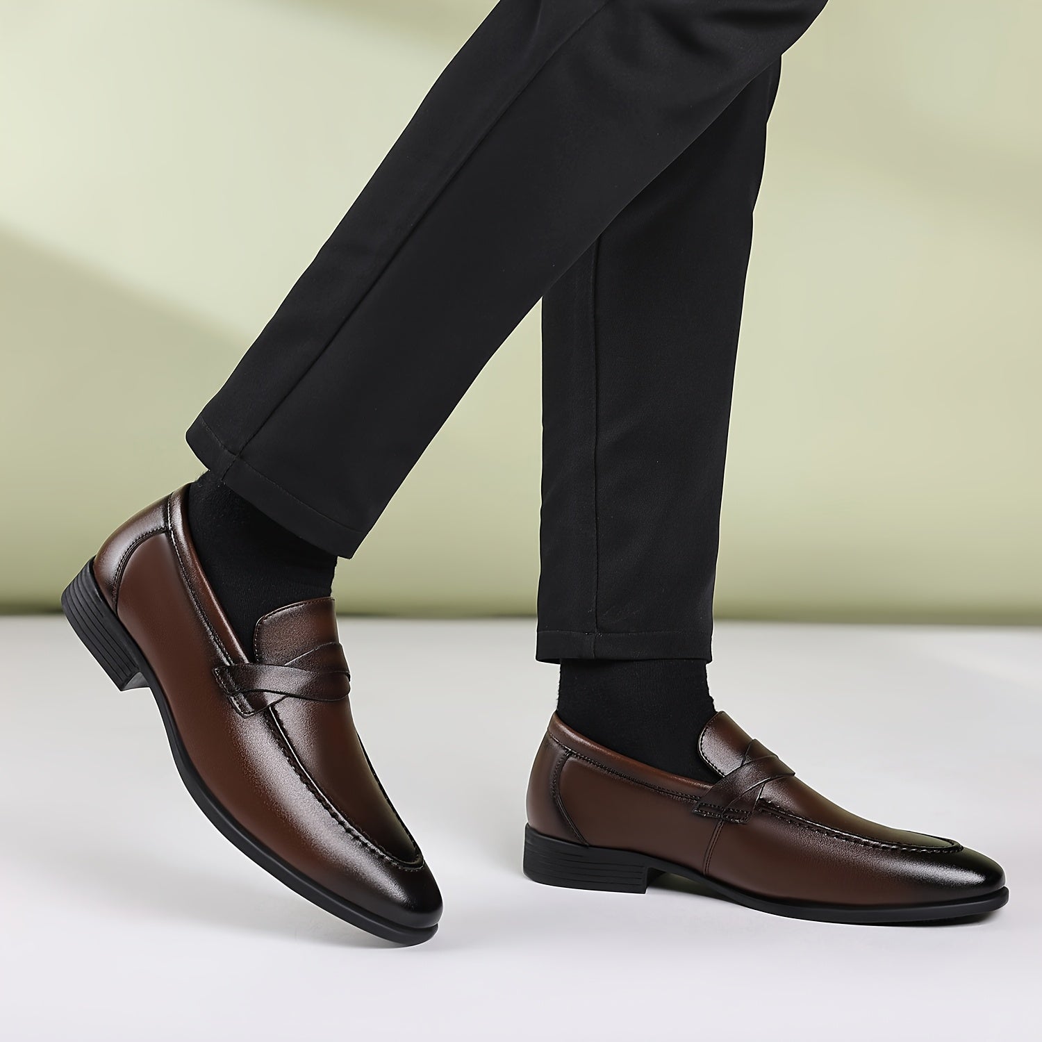 Men Dress Loafers - Stylish Slip-On Dress Shoes Casual Attire | Rubber Sole Shoes