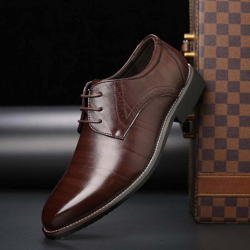 Lilal Men’s Shoes – Leather Derby with Comfortable Orthopedic Support and Lightweight