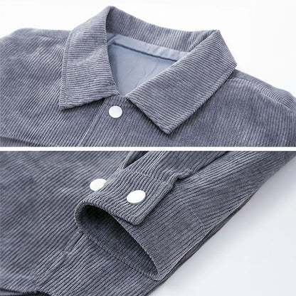 High-quality men's classic velvet transition jacket