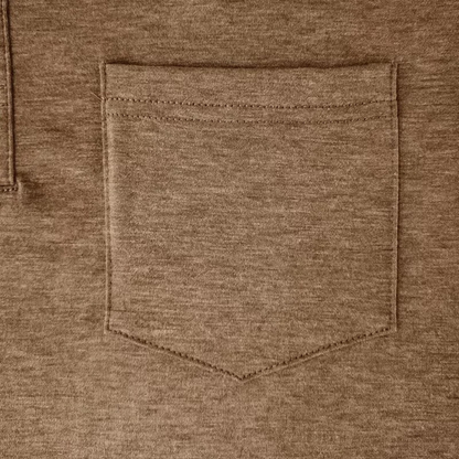 Long-sleeved business polo shirt for men