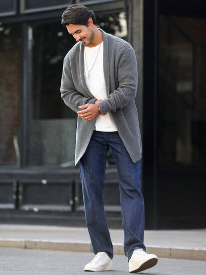 Casual Open Front Cardigan