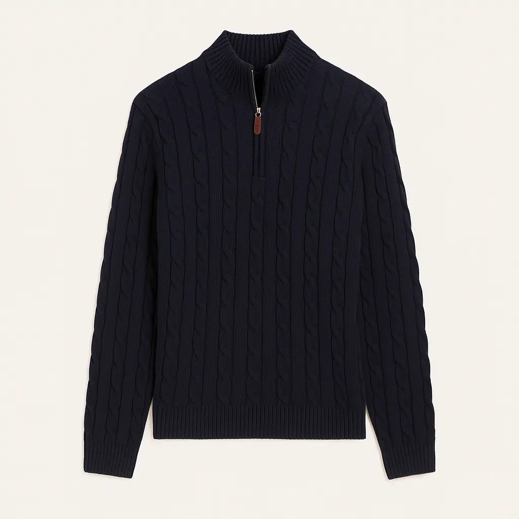 Men’s Vintage Turtleneck Sweater – Classic Knit Pullover