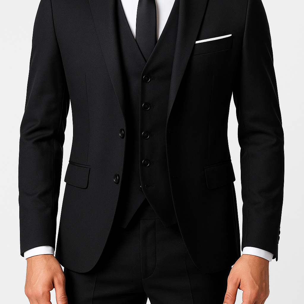 Men’s 3-Piece Formal Suit – Classic Elegance & Tailored Comfort