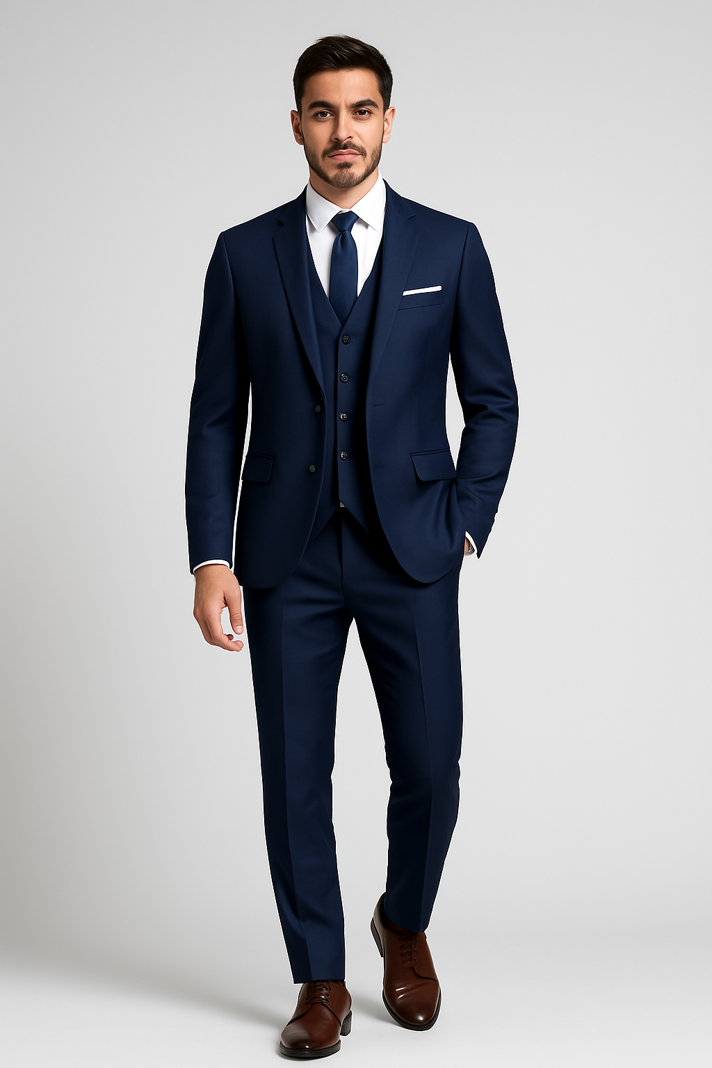 Men’s 3-Piece Formal Suit – Classic Elegance & Tailored Comfort