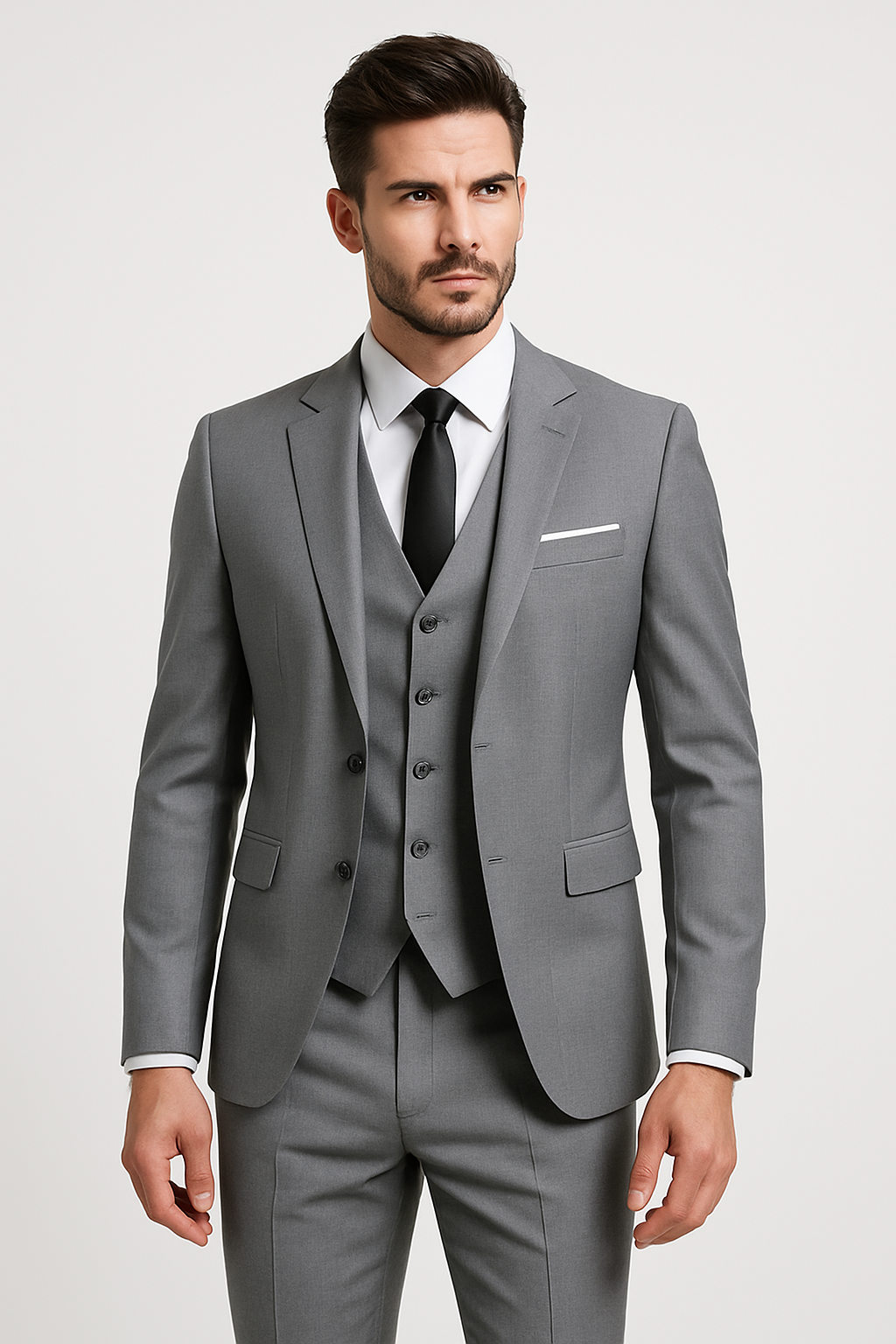 Men’s 3-Piece Formal Suit – Classic Elegance & Tailored Comfort